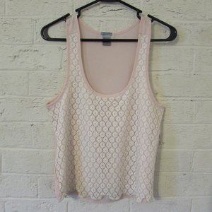 NWOT Pink Floral Tank Top Size S